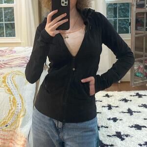 Lululemon black zip up hoodie